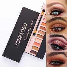 Private Label Wholesale 12 Colour Eyeshadow Palette High Pigment Makeup Palette Eyeshadow Palettes