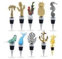 Custom Wine Accessories Bottle Stopper Slow Flow Hat Silicone Blank Evil Eye Plane Guitar Shape Wine Bottle Stopper Gift Packing