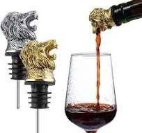 New Arrival Trendy Style Hot Selling Factory Price Good Quality Metal Wine Poured Tools Lion Head Shape Bottle Stopper