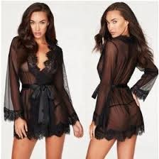 SFY118 Factory Direct Sale Good quality Chiffon Lace Robe Women's Sleepwear Plus size Transparent Women Sexy Lace Lingerie