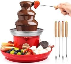 Factory Directly Supply Mini Chocolate Fountain 3 Tiers Electric Three Layer Kitchen Party Chocolate Fondue Fountain Low Price