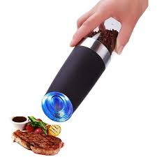 Gravity Electric Pepper Grinder or Salt Grinder Mill Battery Operated Automatic Pepper Mill with White or blue Light