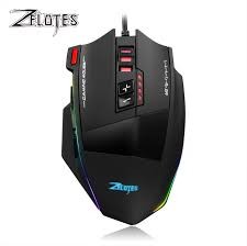 ZELOTES C-13 New Arrival Latest Design,10000DPI Optical Sensor,Programmable Weight Tuning Pro Gaming Mouse