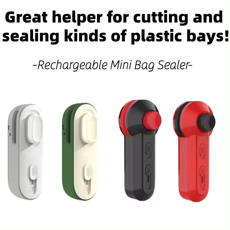 Small kitchen appliances usb battery thermal electric portable snack food packaging mini bag container sealer