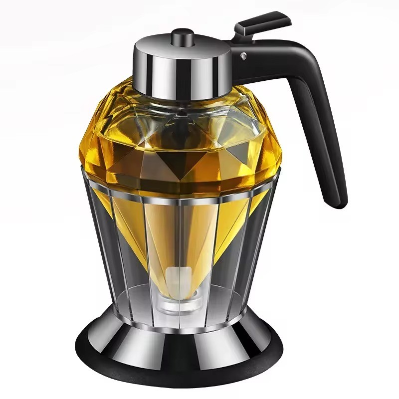 2024 NEW odern Push-type Spray Bottle Jar, Large-caliber Fried Steak Barbecue Spray Can Dust-proof And Oil-control Glass Oil Can