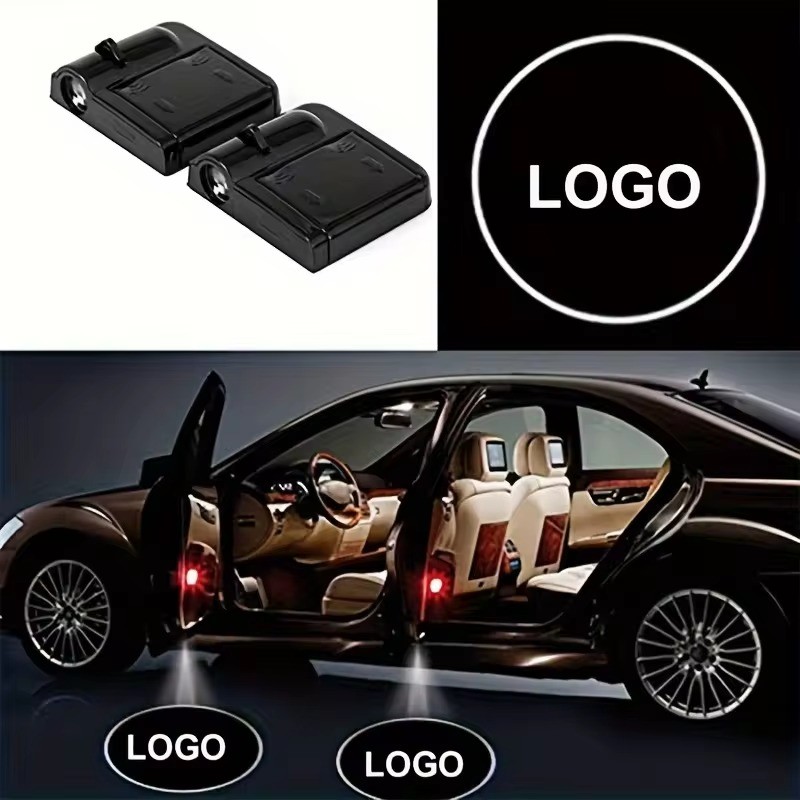 Wireless Car Custom welcome logo light led Car Door Light Hd 3d ghost shadow LED Logo projector Welcome Lights
