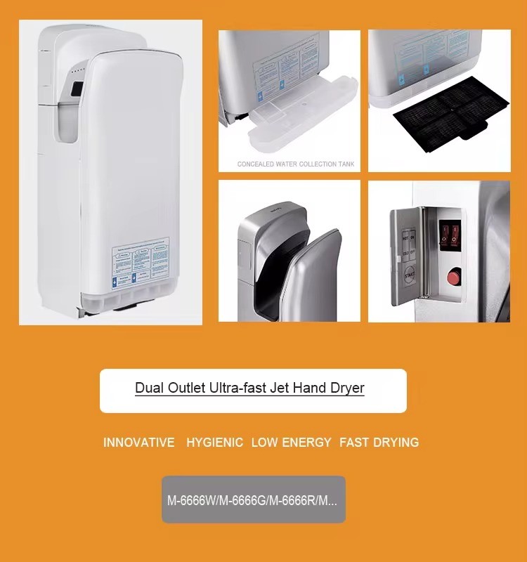 high speed fast drying toilet bathroom electric hand dryers , jet handdryer, automatic hand dryer