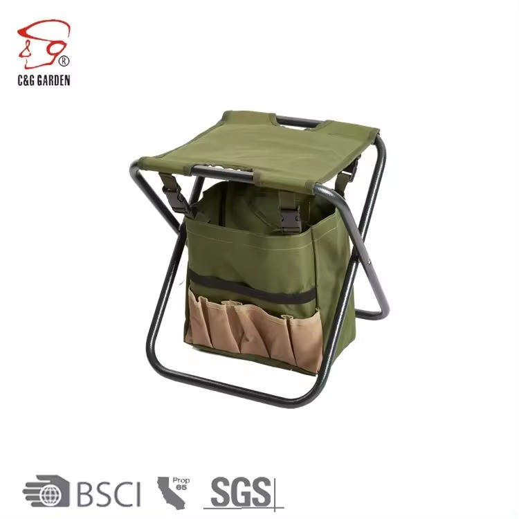metal outdoor collapsible folding playground kid stool for camping picnic fishing