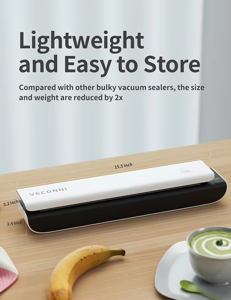 New Trend 2024 Mini Vacuum Food Sealer Automatic Easy To Operate Fruit Vacuum Sealer