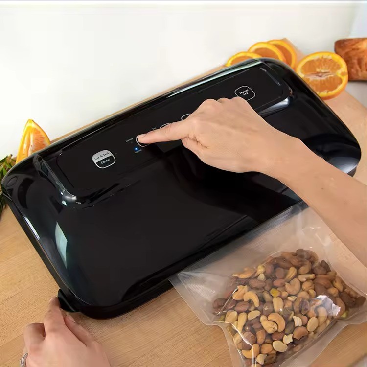 Wholesale Sealing Machine Heat Sealer One-Button Operation Mini Smart Vacuum Sealer For Kitchen Wet Food