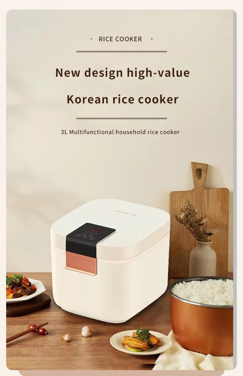 Multi Function Rice Cooker 3L Factory Wholesale Oem Cuiseur De Riz Small Smart Electric Rice Cooker