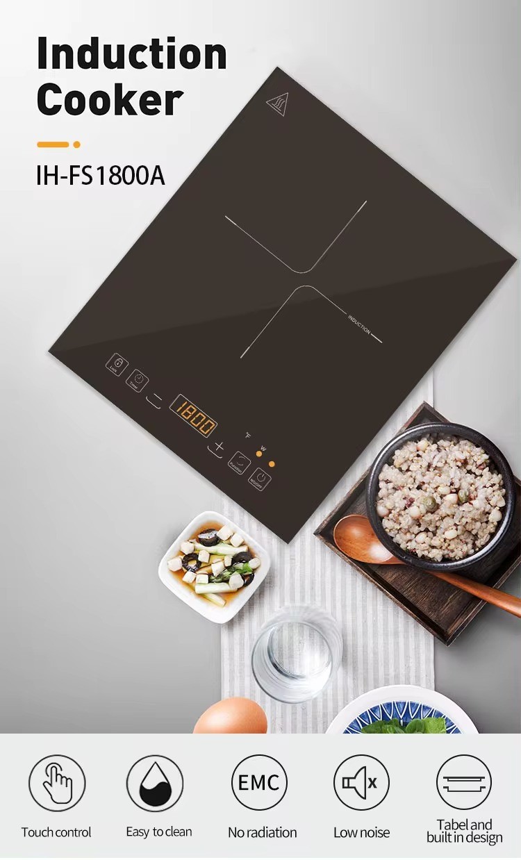 China factory 1800W stove ETL stove IH-FS1800A portable cooktop Electric single Induction cooker