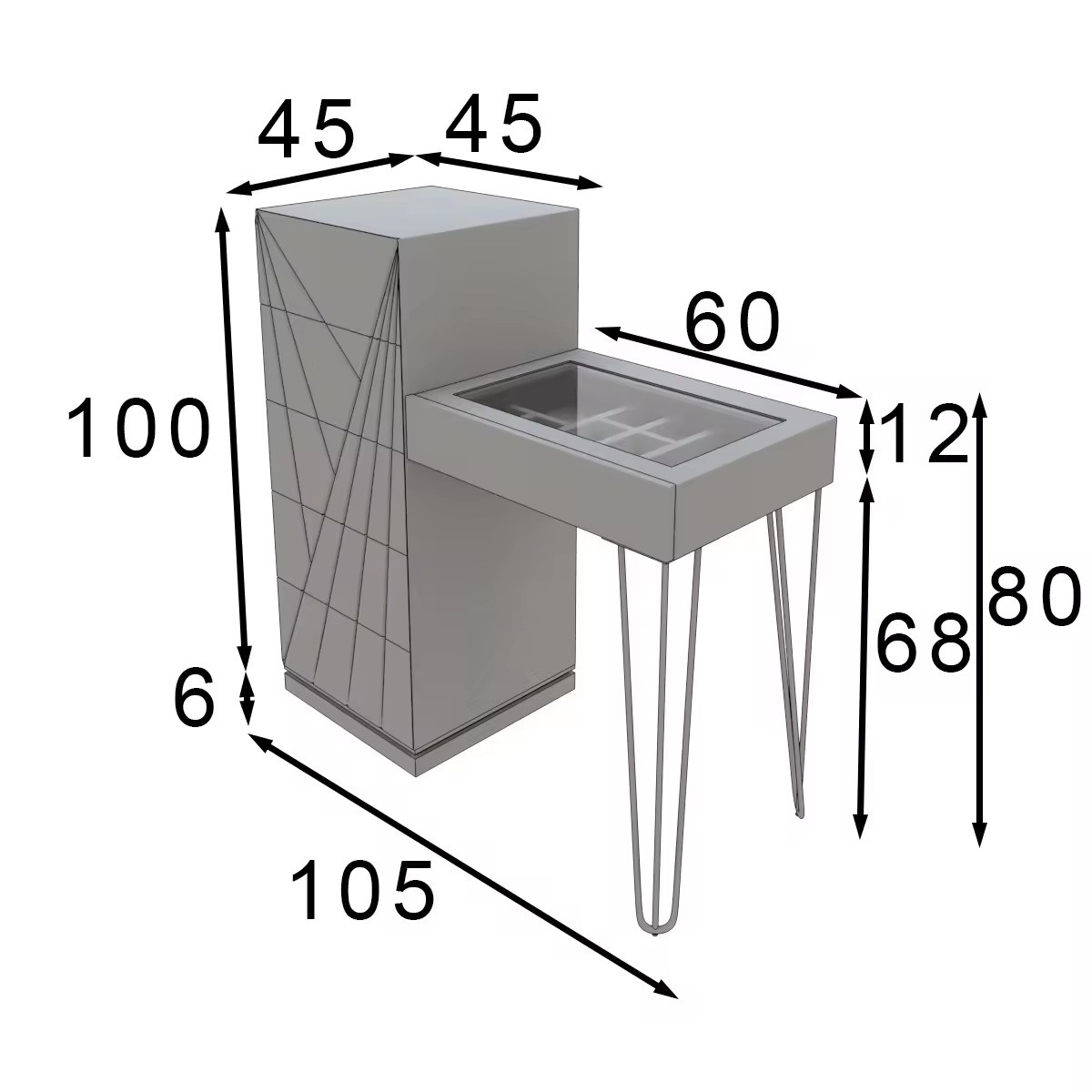 Contemporary White Modern Makeup Vanity Desk with LED Light Mirror Drawer Storage and Stool for Bedroom Made of MDF Wood
