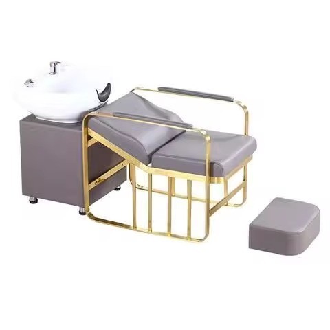 Barber shop furniture shampoo sink hair salon wash basin and chair