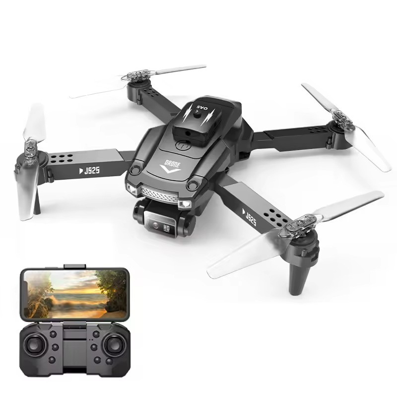 JS25 drone with camera 8k dual esc optical flow four sides obstacle avoidance folding following drone hobby radio control dron