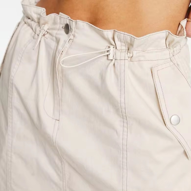 Summer High Quality Trendy Long Midi Split Cargo Skirts For Women