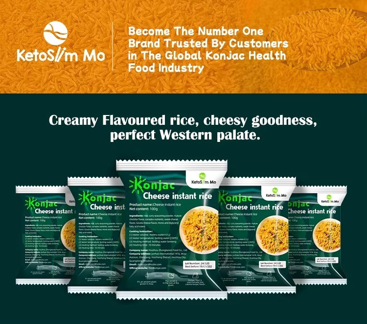 Ketoslim Mo Konjac Dry Dried Instant Cheese Flavored Flavor Rice