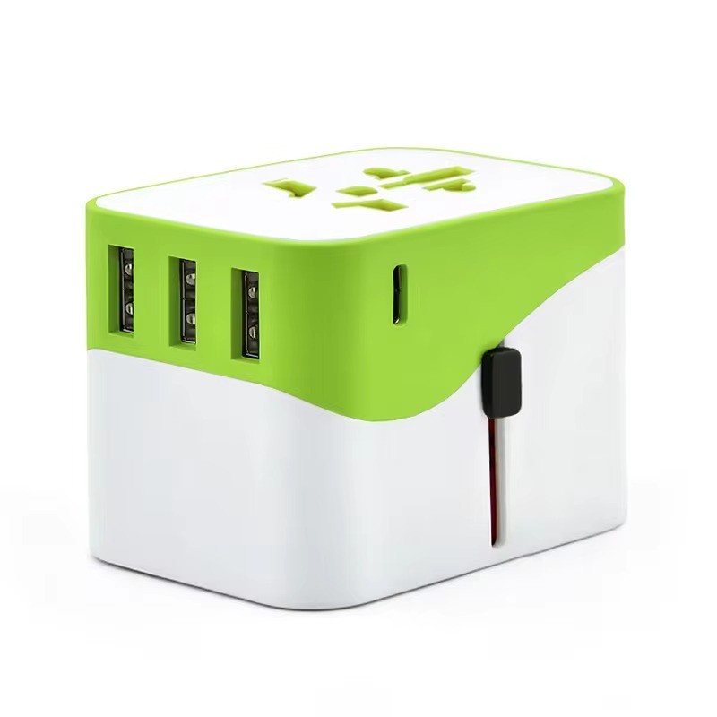All in one Travel Adapter with 4 USB port Universal Type C charging plug gift set Universal Adapter Travel UK USA EU AU