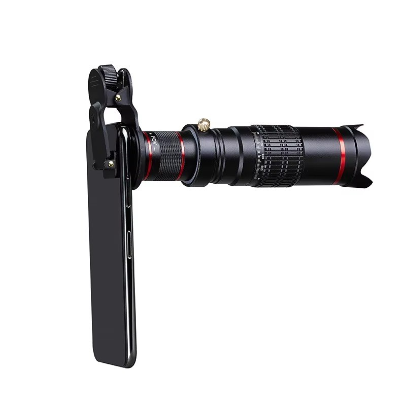 High Quality 4K Optical Telephoto Camera Lens 22X Zoom Lens with mini Tripod for Mobile Phone/Camera Black Color