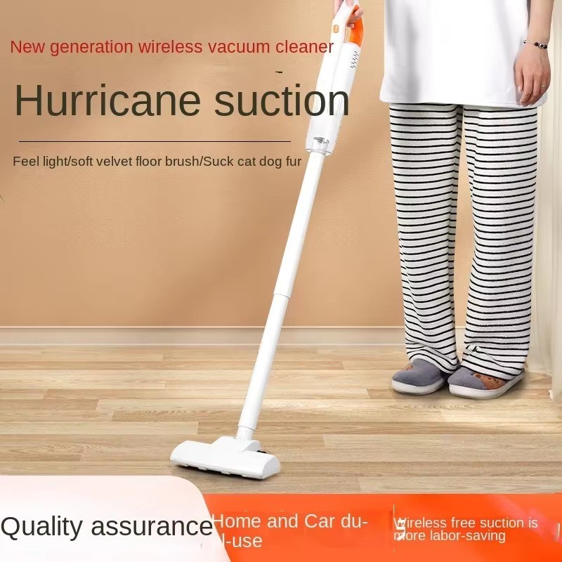 Handheld Vacuum Cleaner with Large Suction Mute Bagless Car Charger Wet Function for Household Use in Garages Hotels and RVs