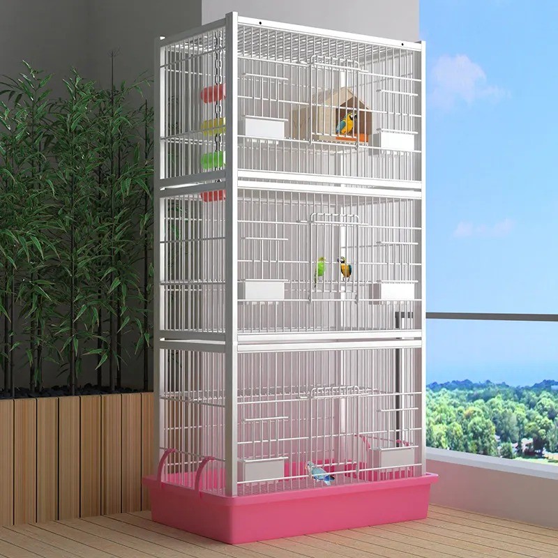 Relaxlines multilayer comfortable folding wrought iron canary aviary outdoor bird cage breeding