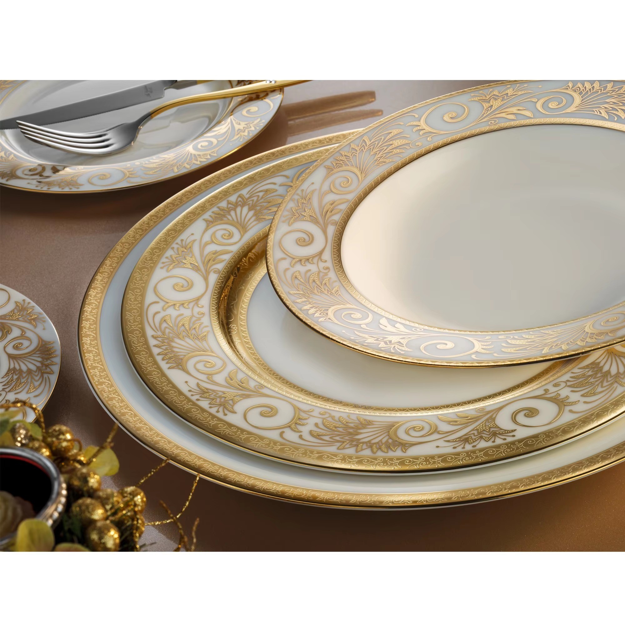 wholesale round shape fine bone china dinner set fine porcelain dinner service eco-friendly tableware dinner service