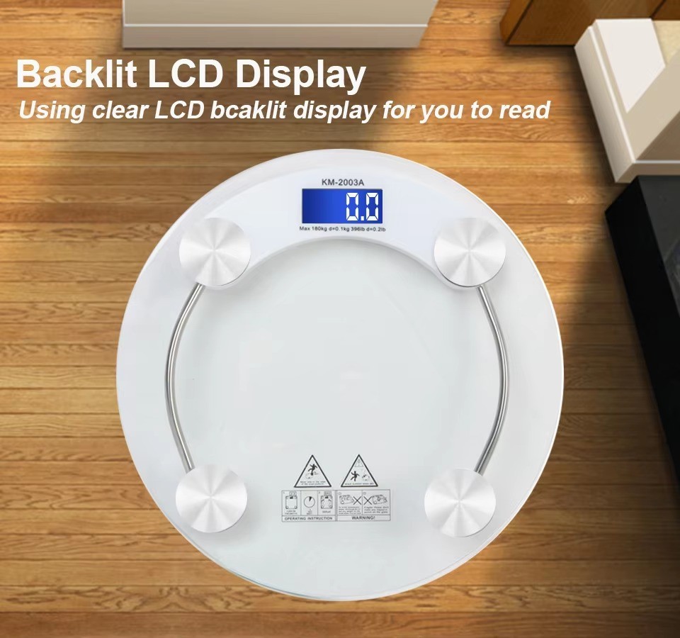 waterproof scales 180kg/0.1kg Digital Accurate Electronic Glass Health Home Bathroom Scale
