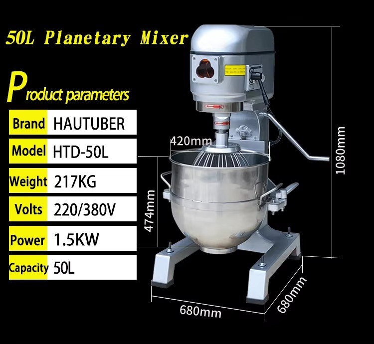 20L Industrial planetary mixer Baking Equipment for Cake and Bread Food Mixers for Home and Commercial Use