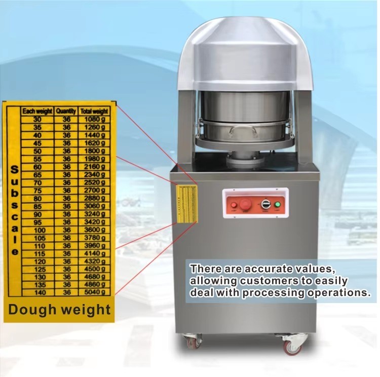 Hot Sale 36 Pieces Dough Divider And Rounder Full Automatic Bakery Dough Divider Commercial Pizza Machines