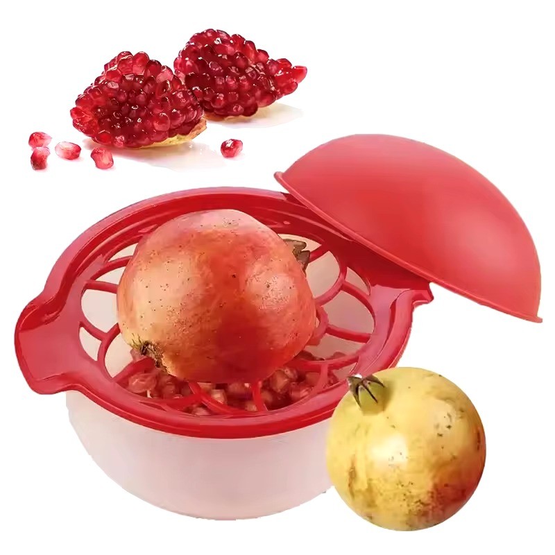 New Pomegranate Arils Removal Seed Tool Plastic Pomegranate Peeler with Lid for Kitchen Gadgets