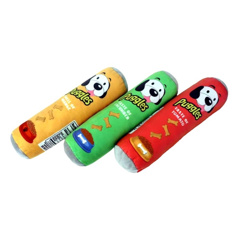 Juice Pet Plush Toy Dog Puzzle Toy Cute Bite Resistant Interactive Squeaky Pet Dog Teeth Cleaning Chew Toy