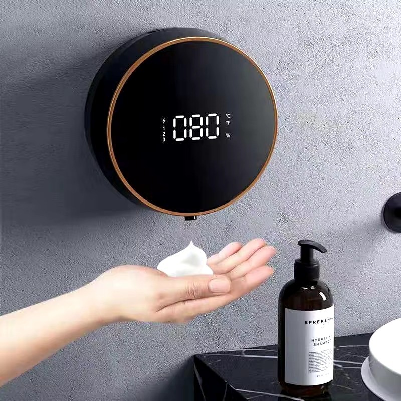 New design Automatic Foaming Soap Dispenser Touchless Wall MountAdjustable USB Rechargeable Infared Sensor for Bathroom