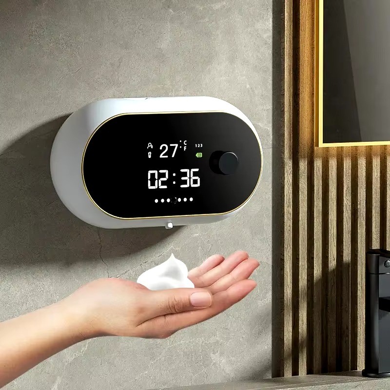 Smart Electric Auto Foaming Automatic Touchless Soap Dispenser Hand Free Wall Mount Rechargeable Liquid Soap Dispenser